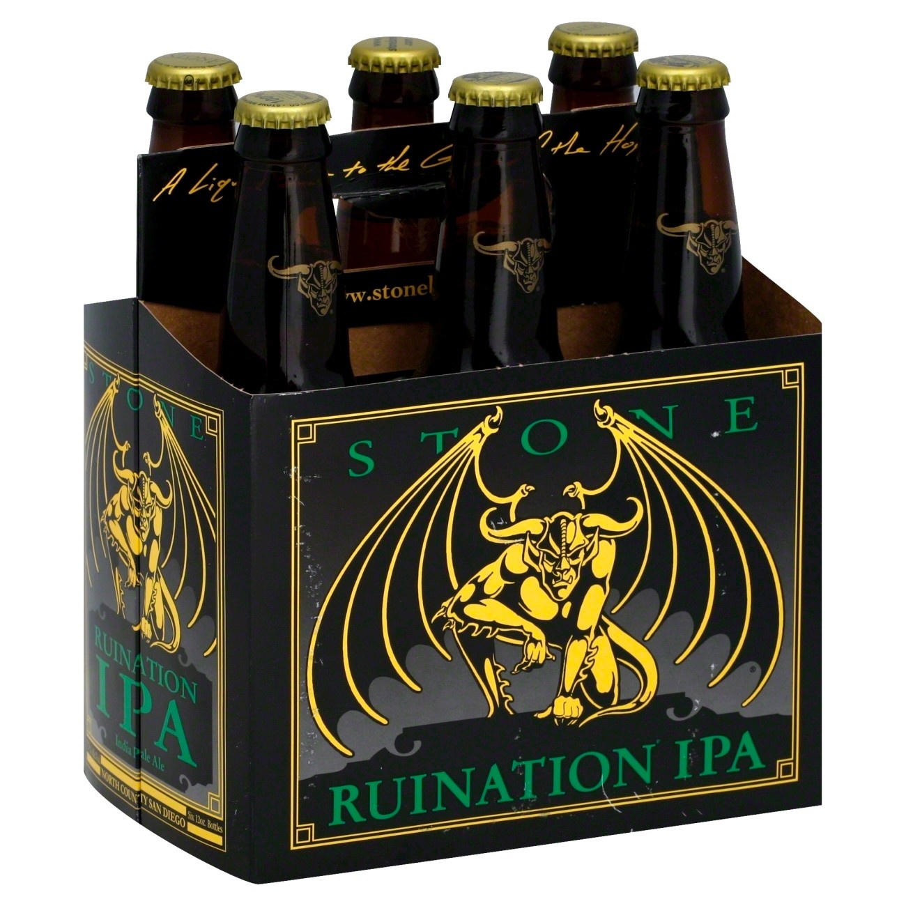 slide 1 of 4, Stone Brewing Ruination IPA Bottles, 6 ct; 12 fl oz