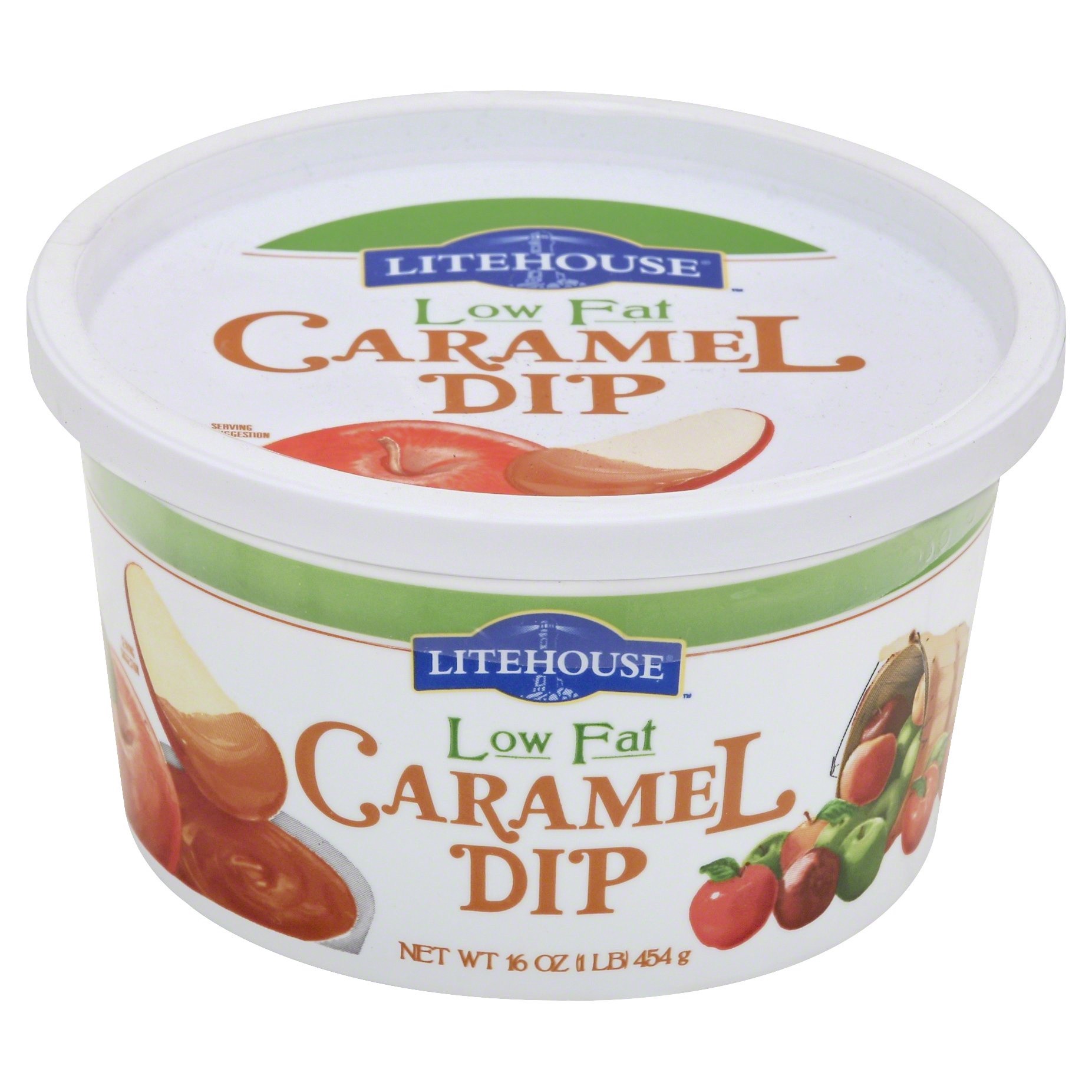 slide 1 of 6, Litehouse Low Fat Caramel Dip 16 oz. Tub, 16 oz