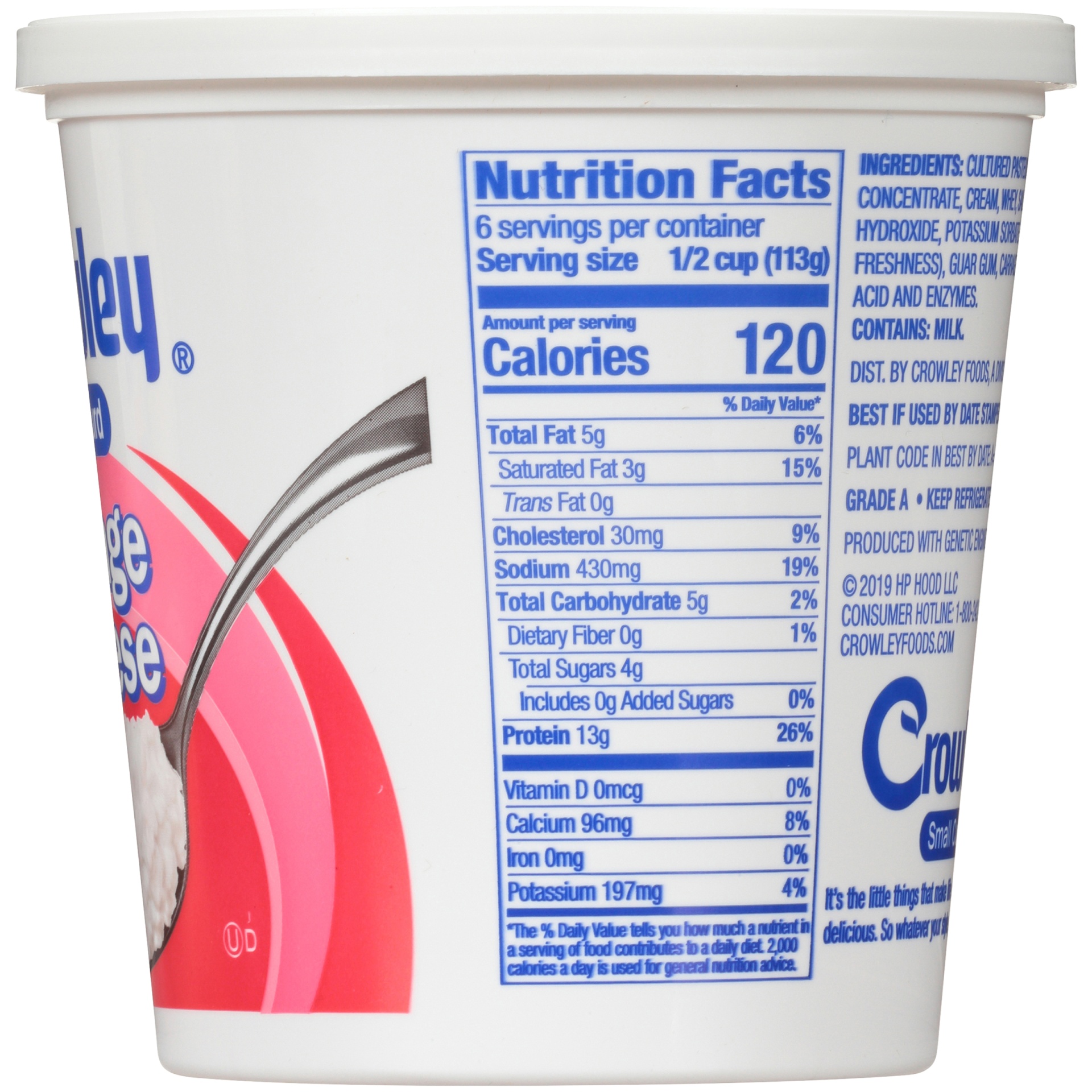 Crowley Small Curd Cottage Cheese 24 oz Shipt