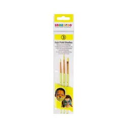 Snazaroo Face Paint Brushes, 3 Pieces