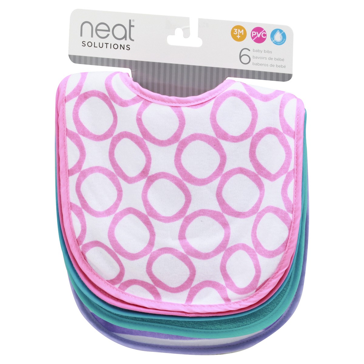 slide 7 of 11, Neat Solutions 3+ Months Baby Bibs 6 ea, 6 ct