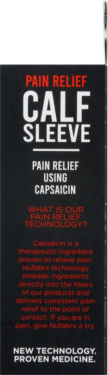 slide 8 of 13, Nufabrx Black Medicine Infused Shin Sleeve One Size Fits Most 1 ea, 1 ct