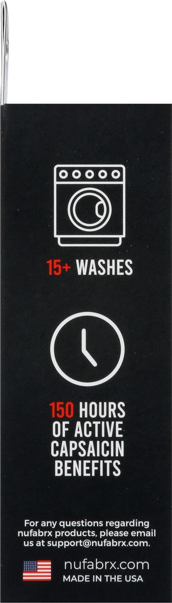 slide 11 of 13, Nufabrx Black Medicine Infused Shin Sleeve One Size Fits Most 1 ea, 1 ct