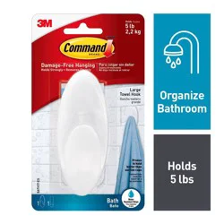 Command Towel Hook Large 1 ea