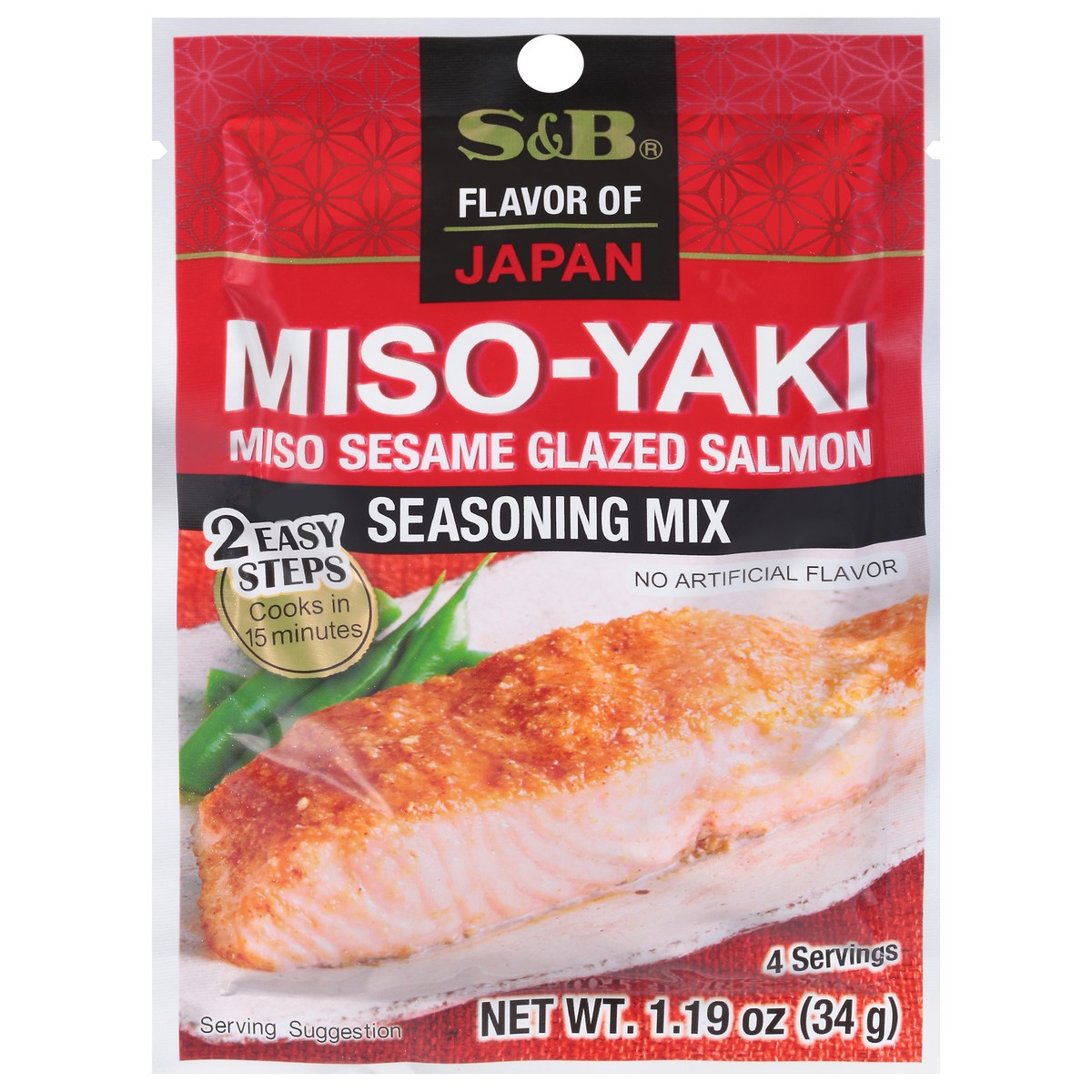 slide 1 of 1, S&B Miso Yaki Seasoning Mix, 1.19 oz