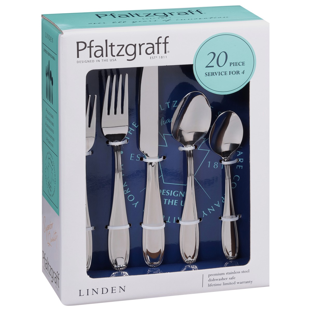 slide 4 of 9, Pfaltzgraff Linden Flatware set, 1 ct