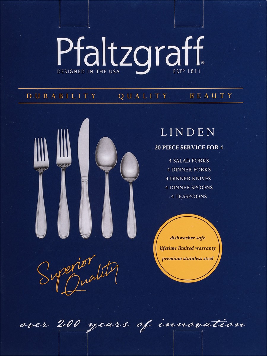 slide 2 of 9, Pfaltzgraff Linden Flatware set, 1 ct