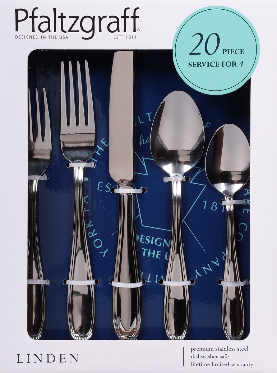 slide 5 of 9, Pfaltzgraff Linden Flatware set, 1 ct