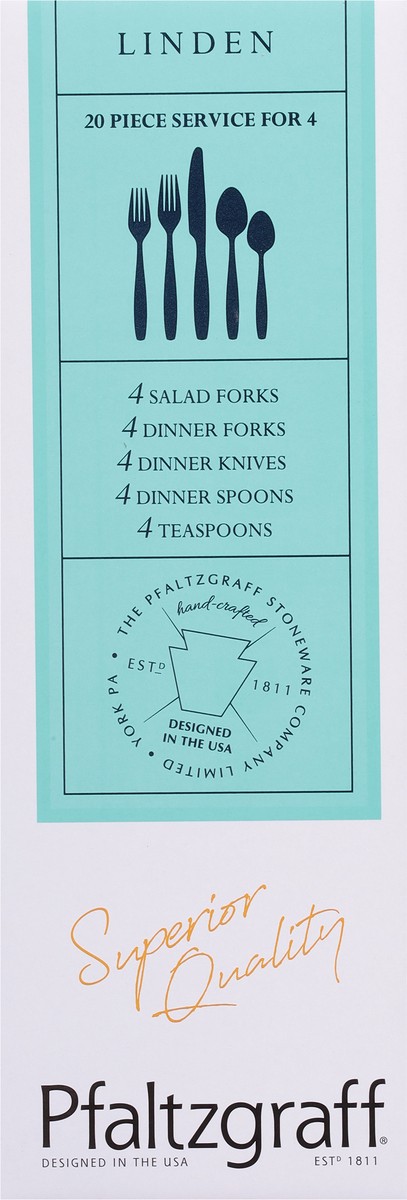 slide 9 of 9, Pfaltzgraff Linden Flatware set, 1 ct