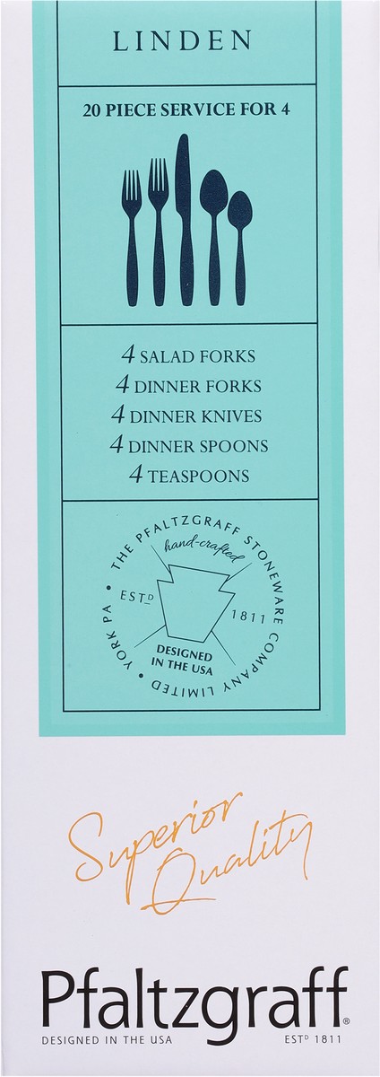 slide 3 of 9, Pfaltzgraff Linden Flatware set, 1 ct