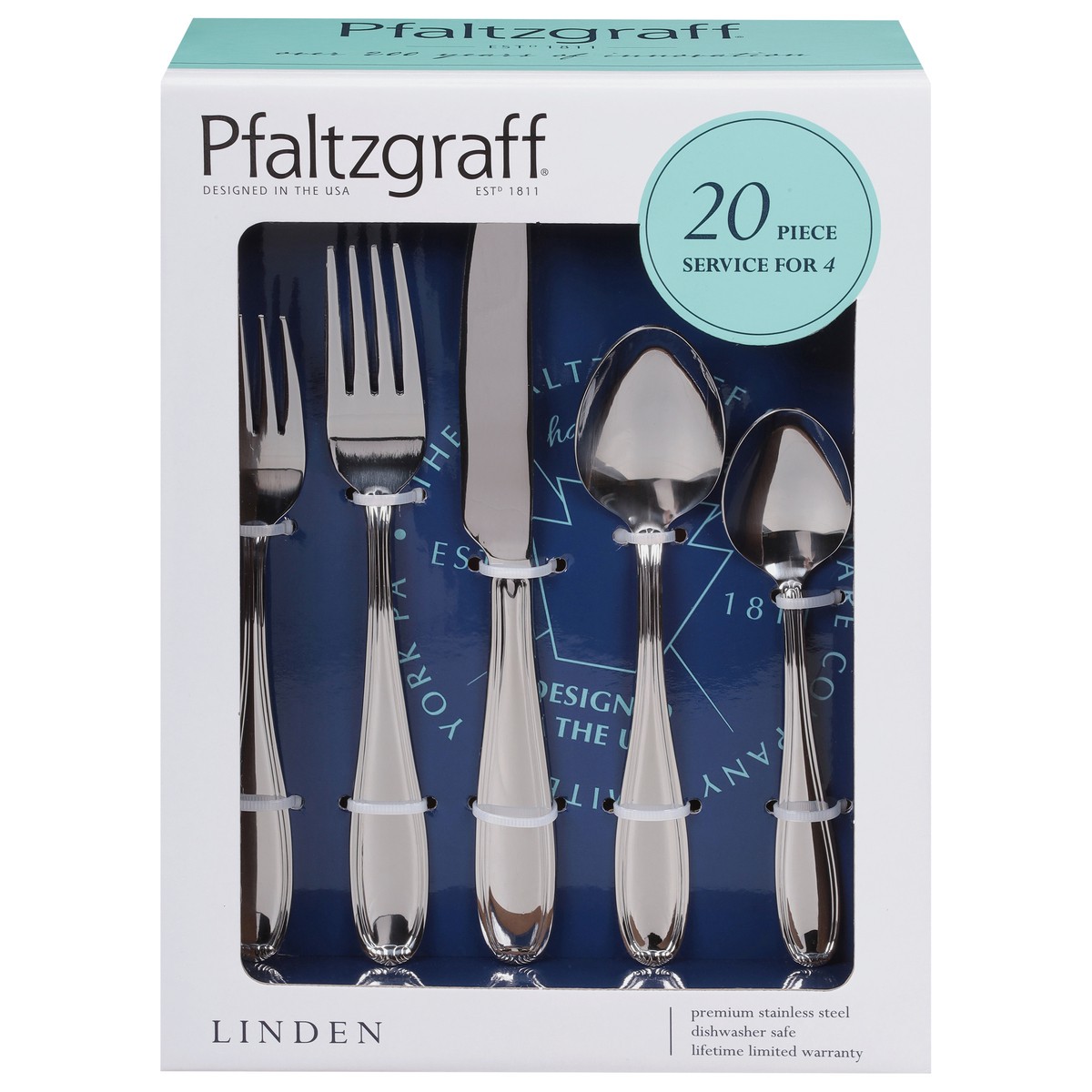 slide 1 of 9, Pfaltzgraff Linden Flatware set, 1 ct