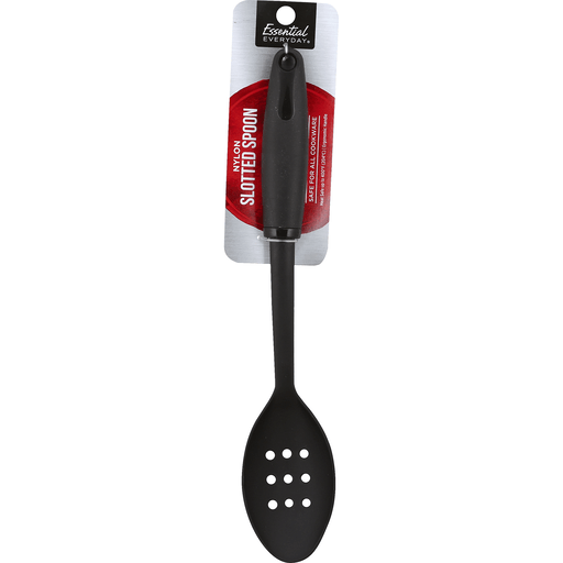 slide 1 of 1, Essential Everyday Nylon Slotted Spoon, 1 ct