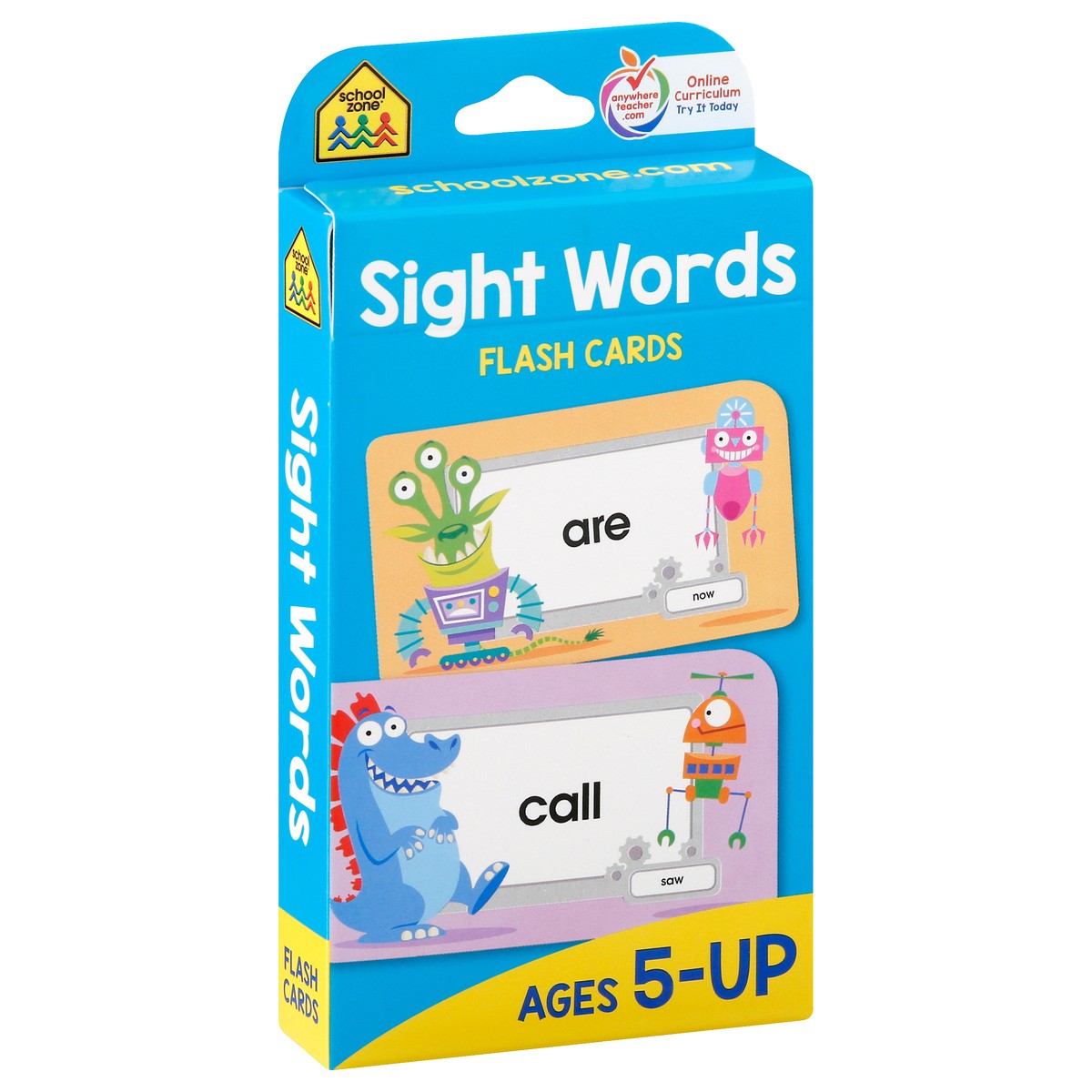 slide 7 of 9, School Zone Beginning Sight Words Flash Cards, 1 ct