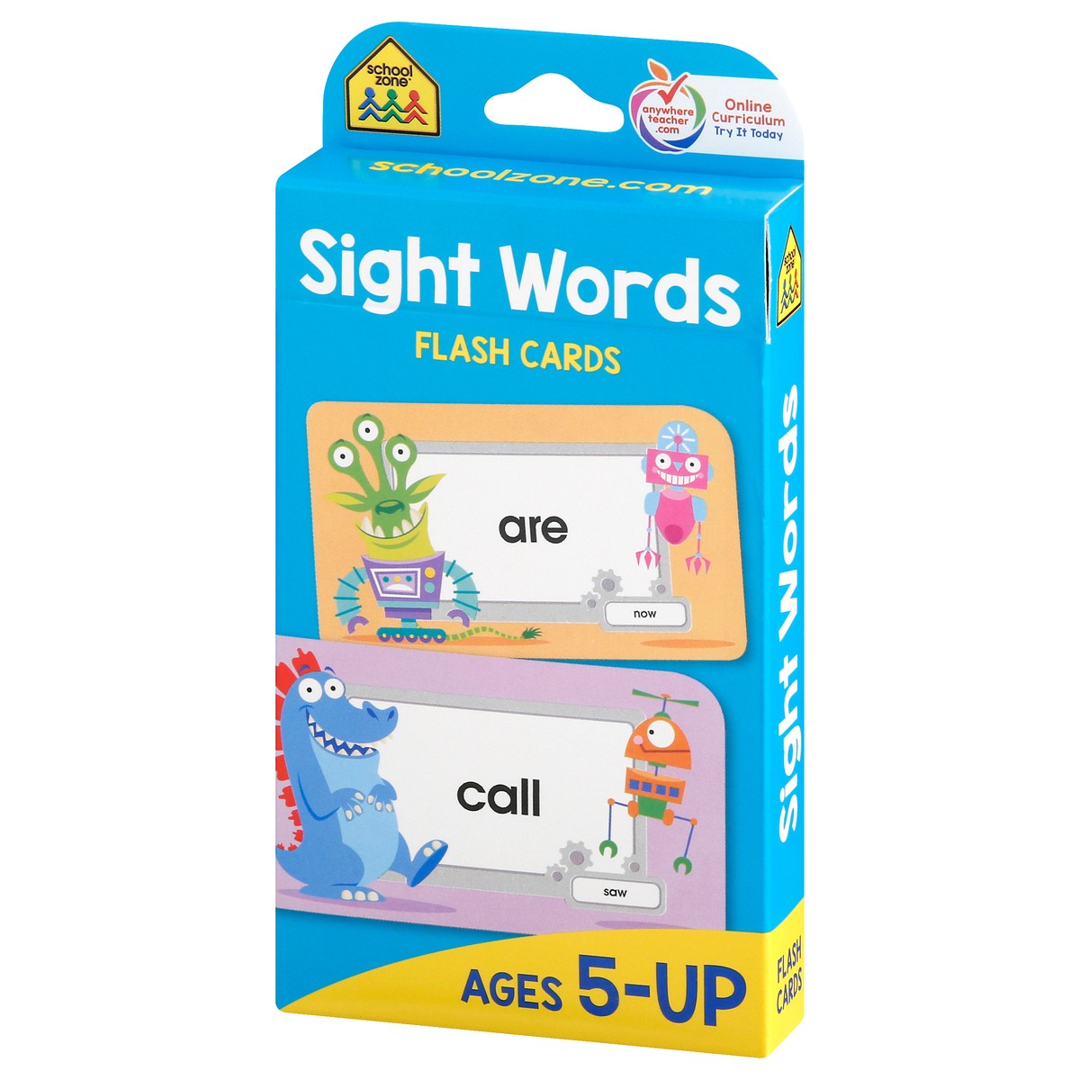 slide 5 of 9, School Zone Beginning Sight Words Flash Cards, 1 ct