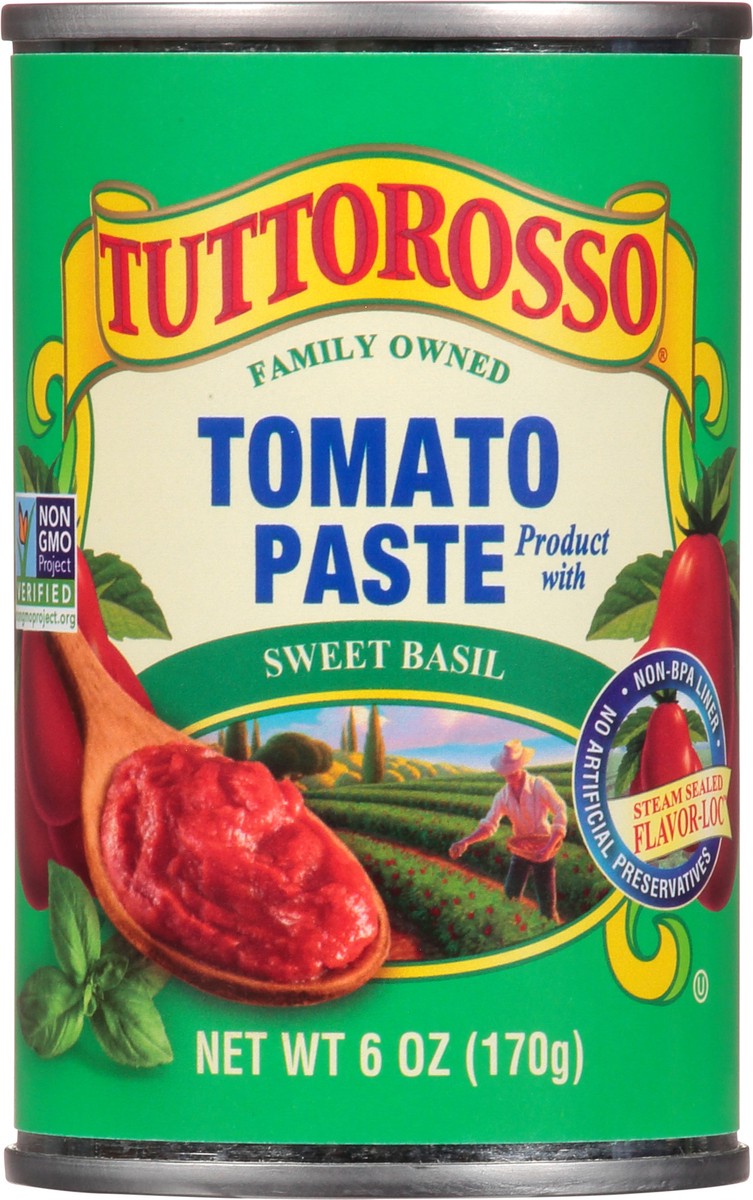 slide 9 of 9, Tuttorosso Sweet Basil Tomato Paste 6 oz, 6 oz