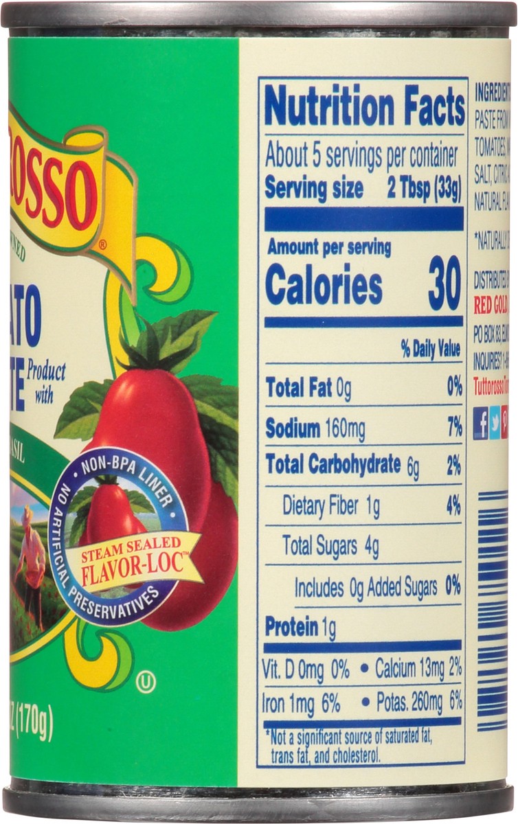 slide 3 of 9, Tuttorosso Sweet Basil Tomato Paste 6 oz, 6 oz