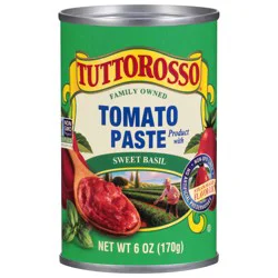 Tuttorosso Sweet Basil Tomato Paste 6 oz