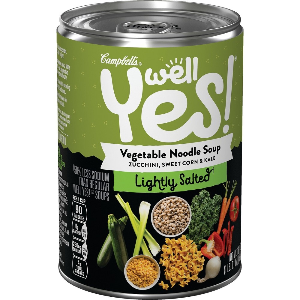 slide 3 of 5, Campbell's Well Yes Vegetable Noodle Soup, 16.1 oz