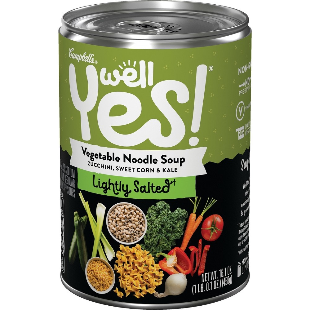 slide 4 of 5, Campbell's Well Yes Vegetable Noodle Soup, 16.1 oz