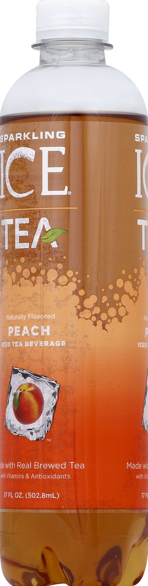 slide 3 of 4, Sparkling Ice-Peach Tea, 17 fl oz