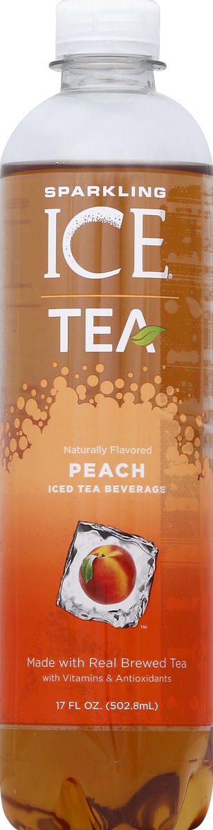 slide 4 of 4, Sparkling Ice-Peach Tea, 17 fl oz