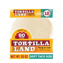 Tortillaland TortillaLand Uncooked Flour Tortillas, Soft Taco Size (12 Count)