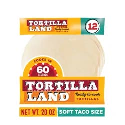 Tortillaland TortillaLand Uncooked Flour Tortillas, Soft Taco Size (12 Count)