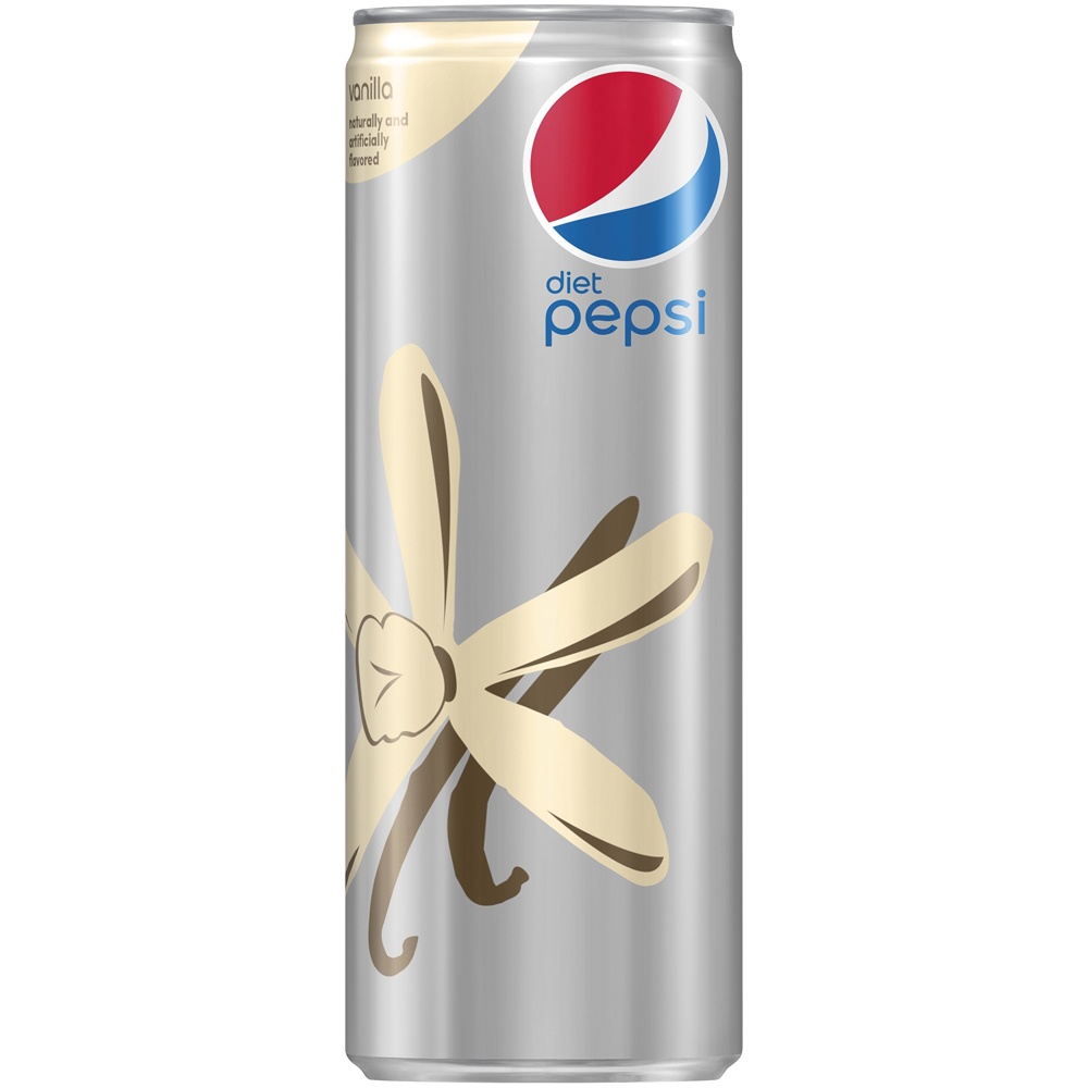 slide 2 of 2, Pepsi Diet Pepsi Soda Vanilla Naturally And Artificially Flavored 12 Fl Oz Can, 12 oz