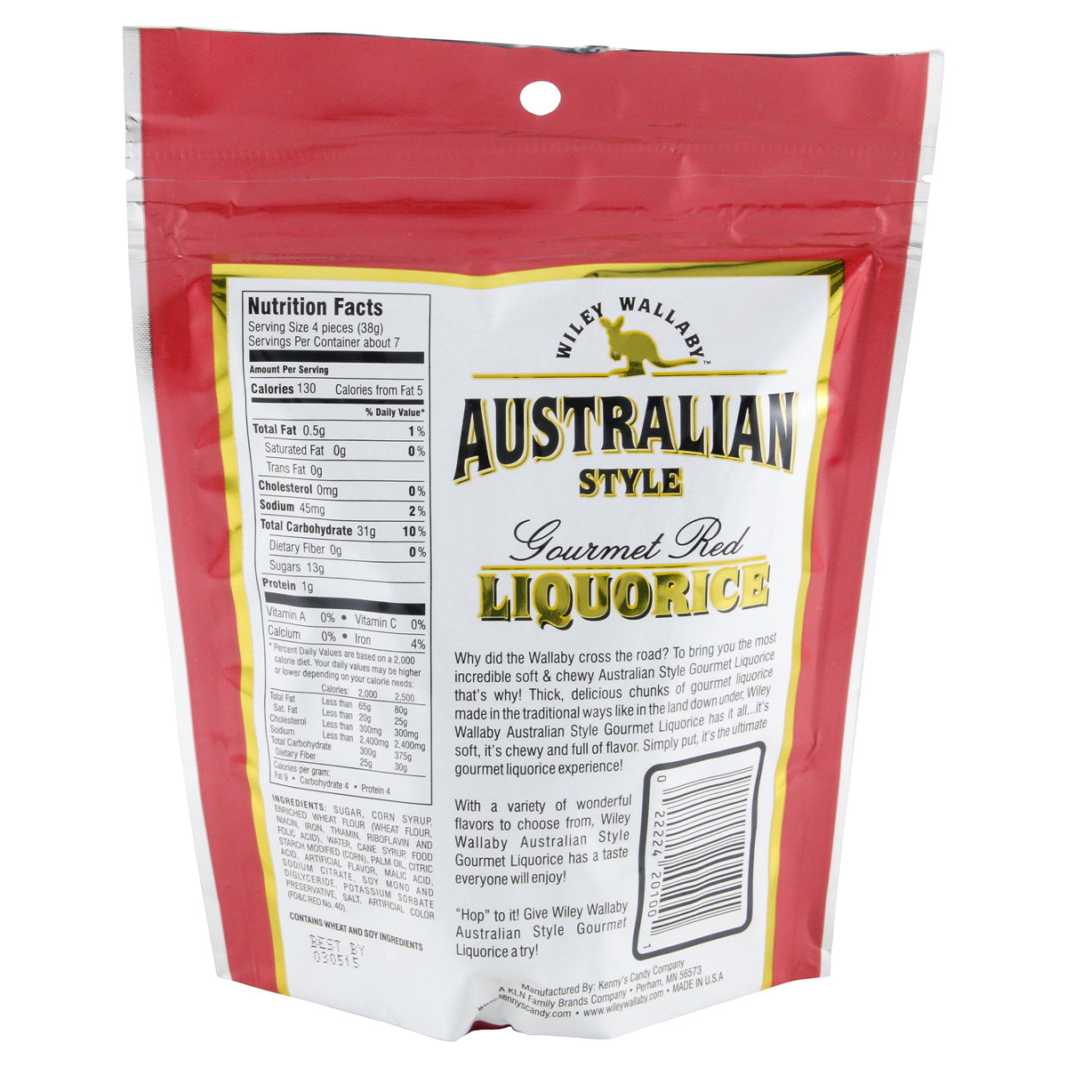 slide 2 of 2, Wiley Wallaby Soft & Chewy Classic Red Licorice 10 oz, 10 oz