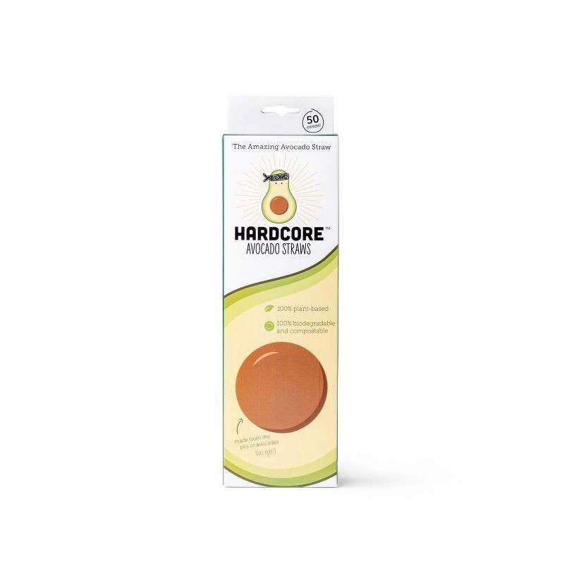 slide 3 of 3, Krumbs Kitchen Hardcore Avocado Straws, 1 ct