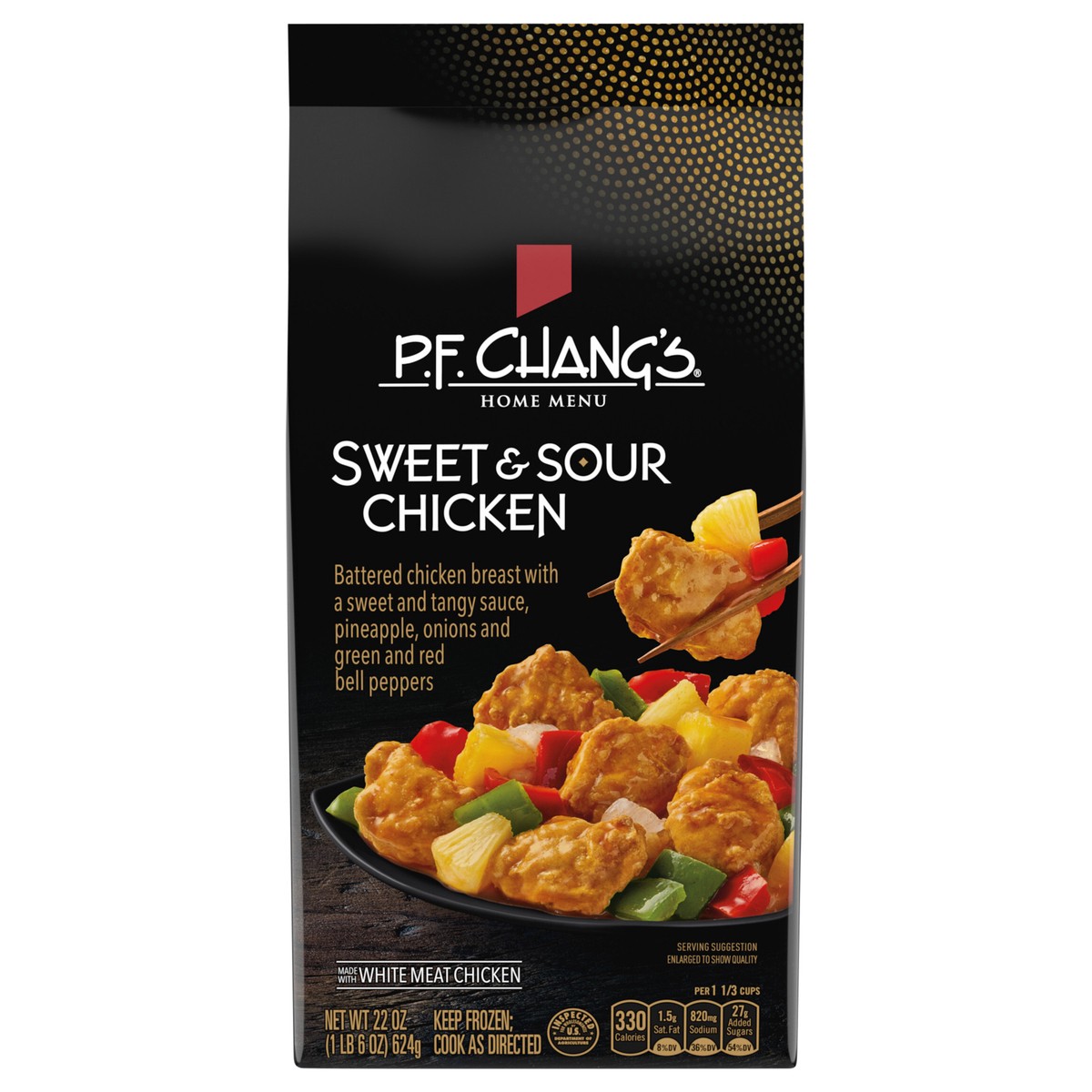slide 1 of 8, P.F. Chang's Home Menu Sweet and Sour Chicken Skillet Meal, Frozen Dinner, 22 oz., 22 oz
