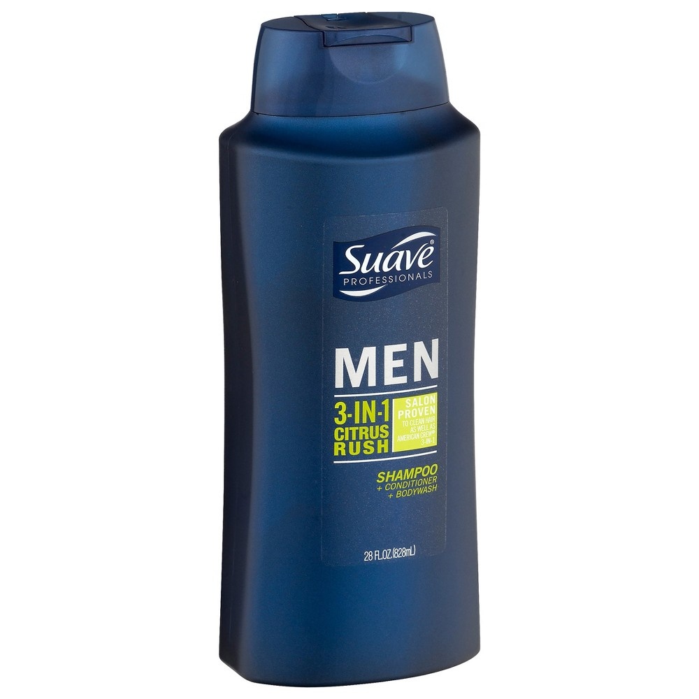 slide 4 of 6, Suave Men 3 in 1 Shampoo Conditioner And Body Wash Citrus Rush, 28 oz