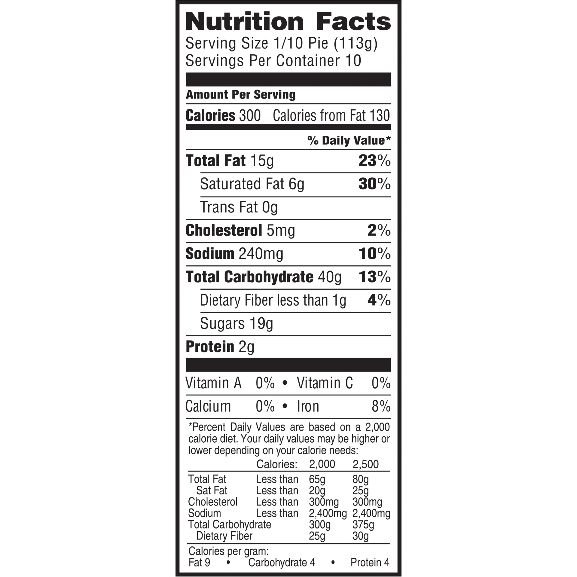 slide 6 of 7, Sara Lee Pie 40 oz, 40 oz