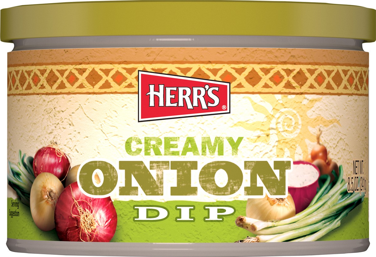 slide 10 of 11, Herr's Creamy Onion Dip, 8.5 oz