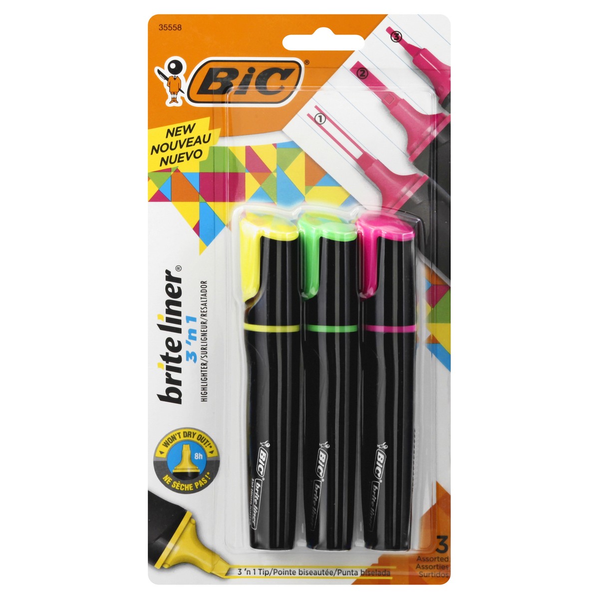 slide 1 of 11, BIC Highlighters, 1 ct