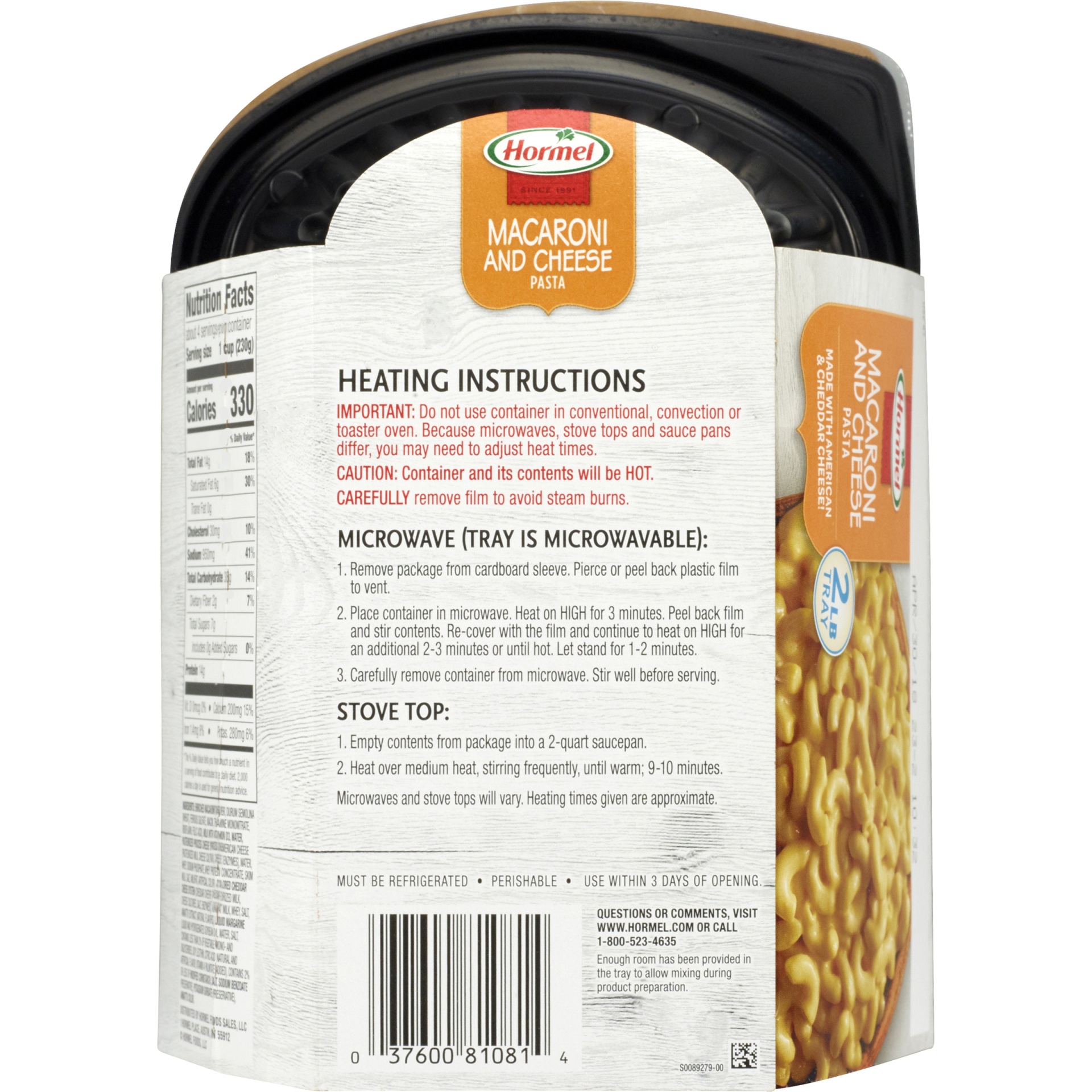 slide 4 of 5, Hormel Macaroni And Cheese Pasta Family Size, 32 oz