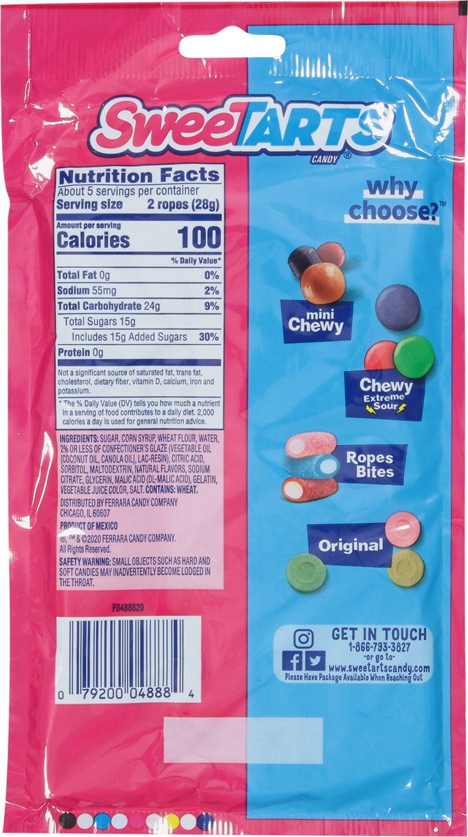 slide 2 of 11, SweeTARTS Tangy Strawberry Ropes 5 oz, 5 oz