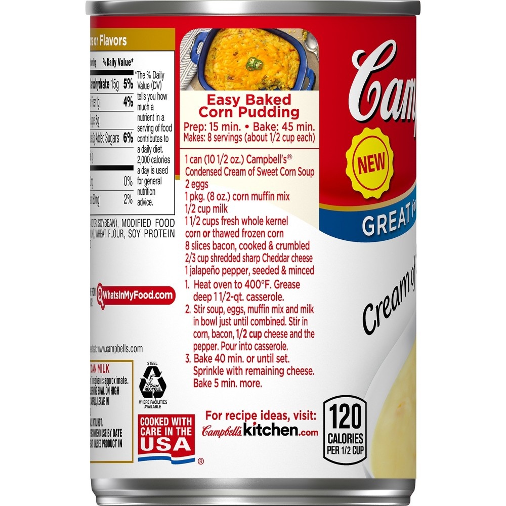 slide 3 of 5, Campbell's Cream Of Sweet Corn Soup, 10.5 oz