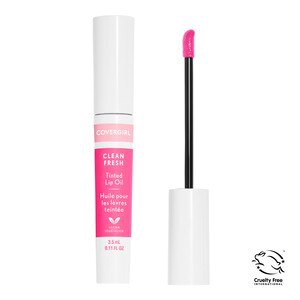 slide 1 of 2, Covergirl Clean Fresh Tinted Lip Oil, Bad Apple, 0.8 oz