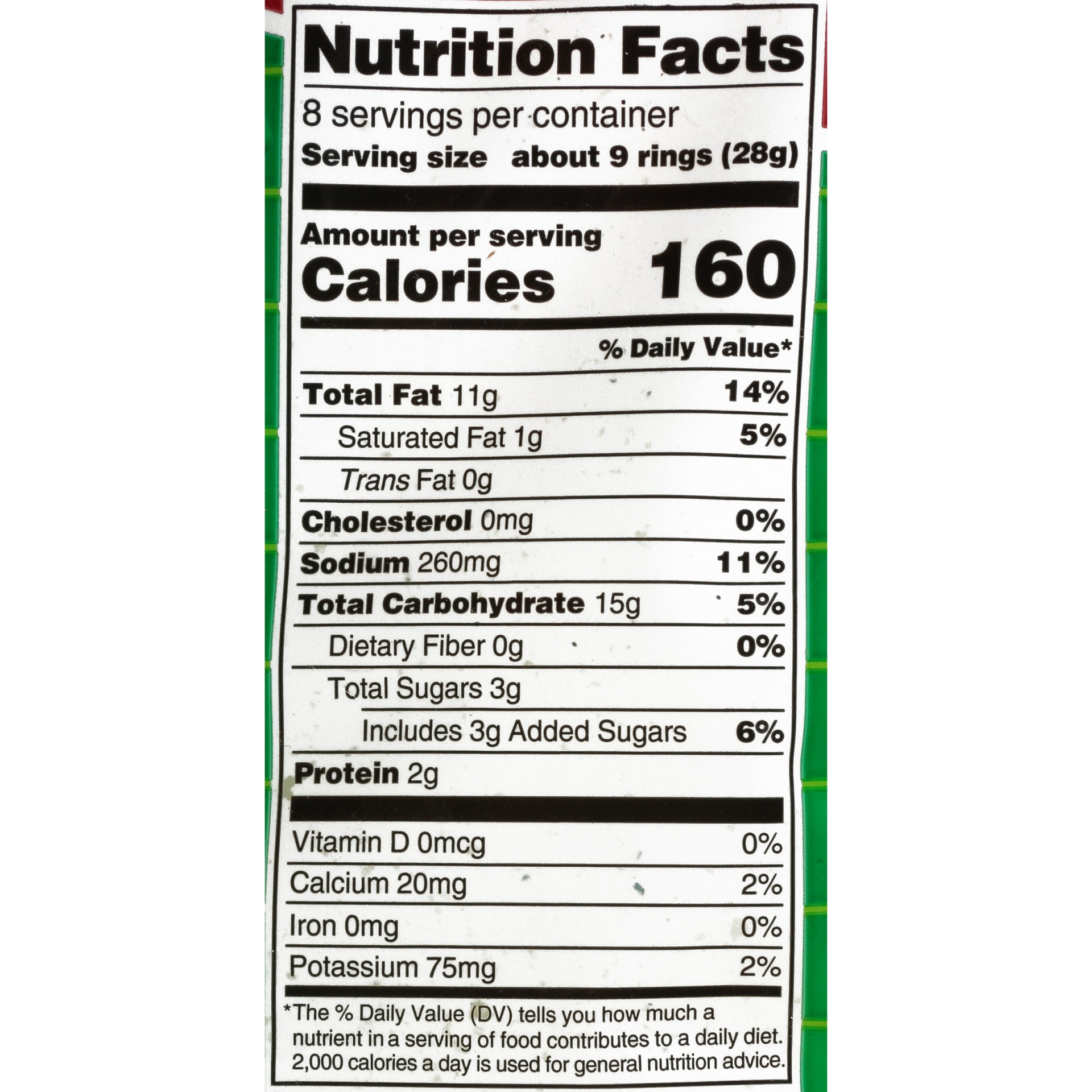 slide 2 of 6, NON BRAND Sour Cream & Onion Rings, 1 ct