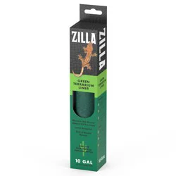 Zilla Reptile Terrarium Liners Green 10/20X Gallon