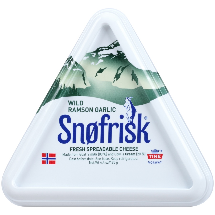 slide 2 of 8, Snøfrisk Wild Ramson Garlic Fresh Spreadable Cheese, 4.4 oz