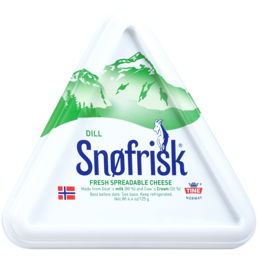 slide 2 of 8, Snøfrisk Snofrisk Dill Spreadable Goat Cheese, 4.4 oz