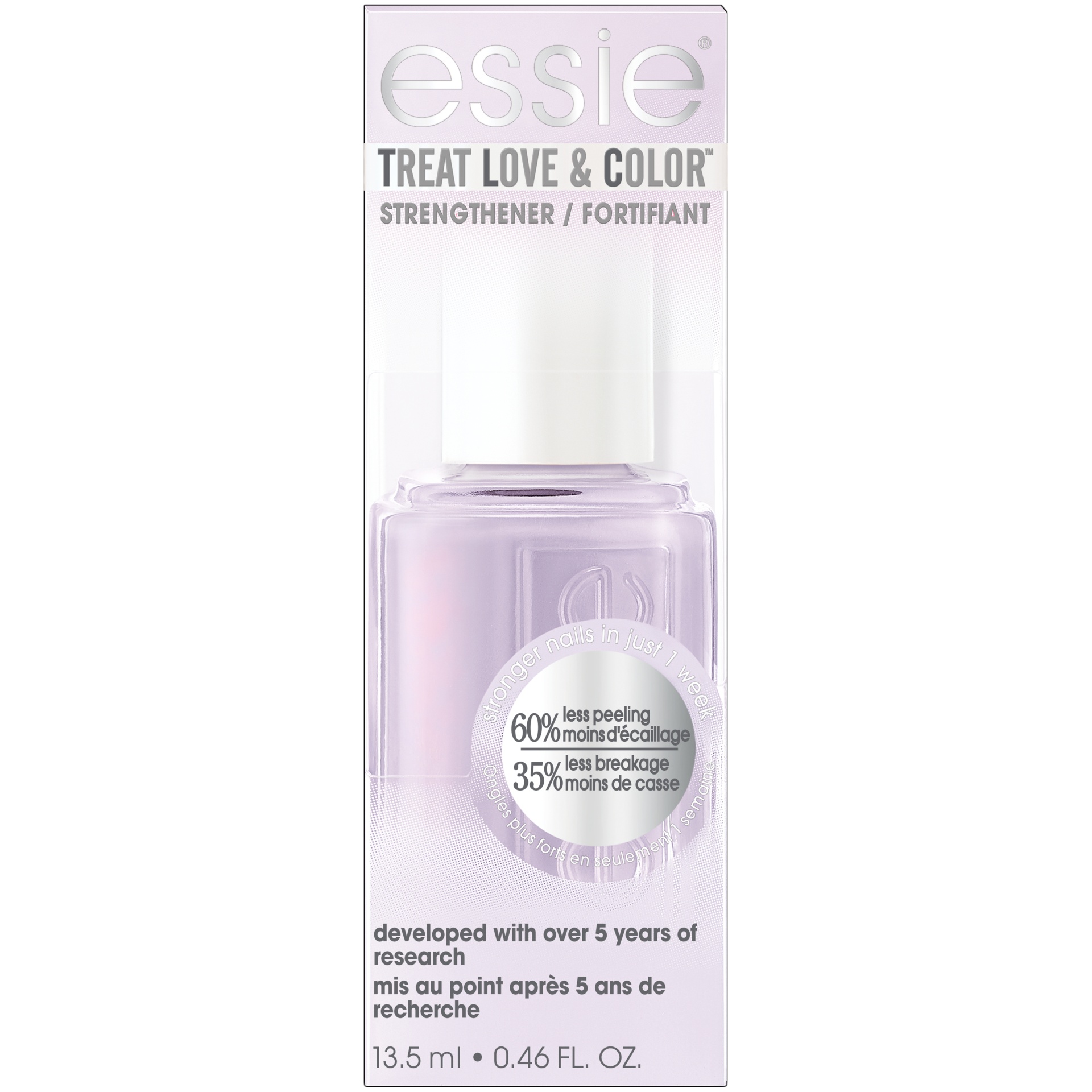 slide 2 of 2, Treat Love & Color Nail Polish & Strengthener - Laven-Dearly, 0.46 fl oz