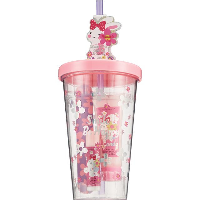 slide 1 of 1, SIMPLE PLEASURES Kid Friendly - Easter Cosmetic Gift Set - In Cup!, 1 ct