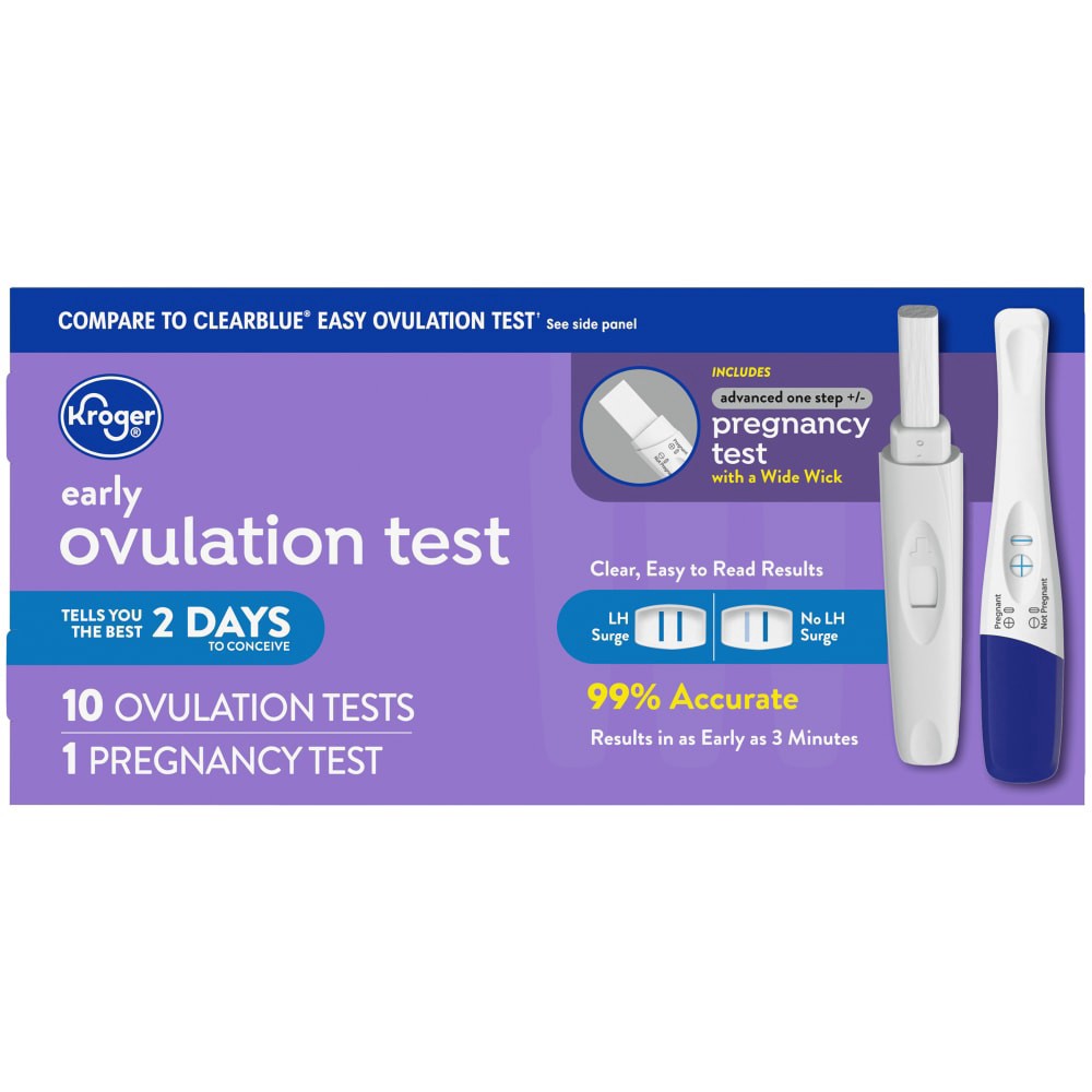 slide 2 of 4, Kroger Ovulation Kit & Advanced Pregnancy Test, 11 ct