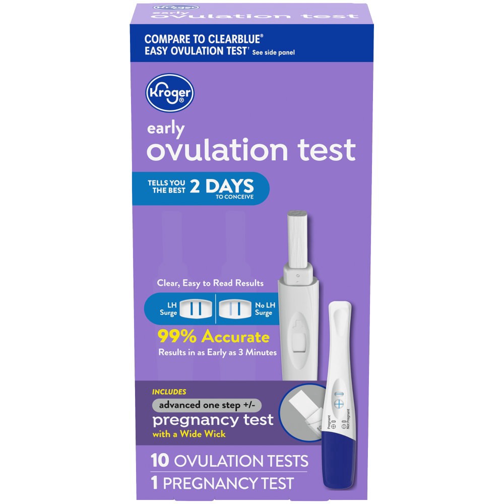 slide 4 of 4, Kroger Ovulation Kit & Advanced Pregnancy Test, 11 ct