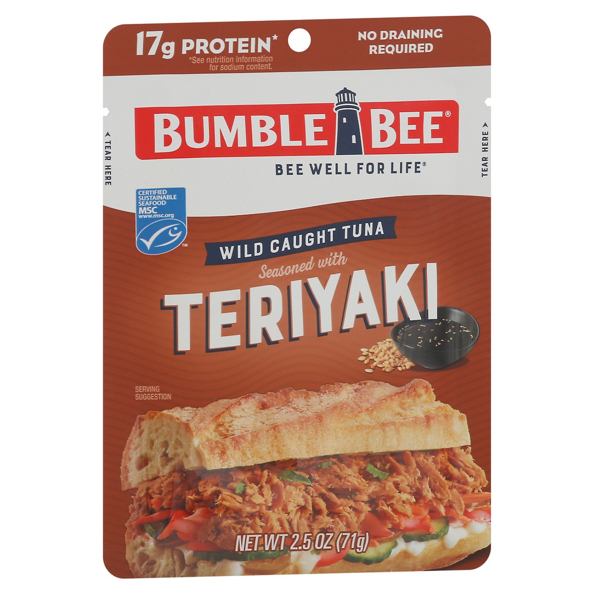 slide 7 of 14, Bumble Bee Wild Caught Teriyaki Tuna - 2.5 oz, 2.5 oz