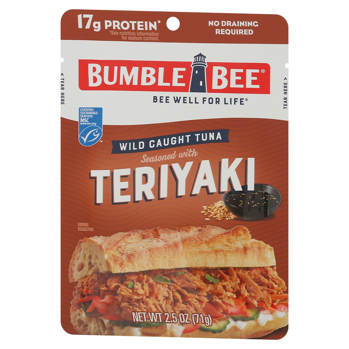 slide 10 of 14, Bumble Bee Wild Caught Teriyaki Tuna - 2.5 oz, 2.5 oz