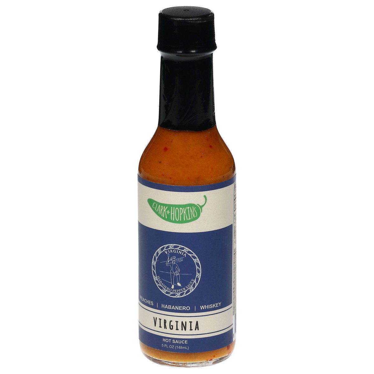 slide 3 of 4, Clark + Hopkins Virginia Hot Sauce 5 fl oz, 5 fl oz